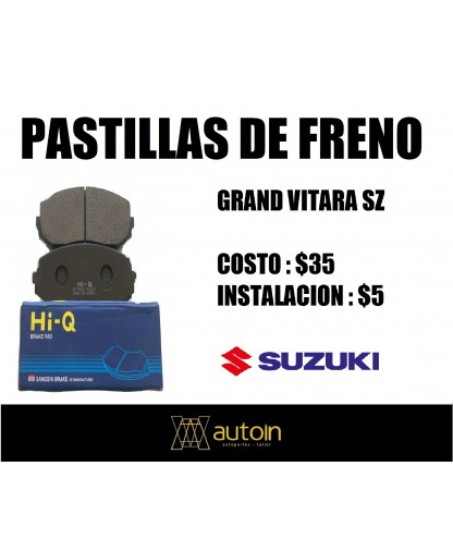 PASTILLAS FRENO SUZUKI GRAND VITARA SZ