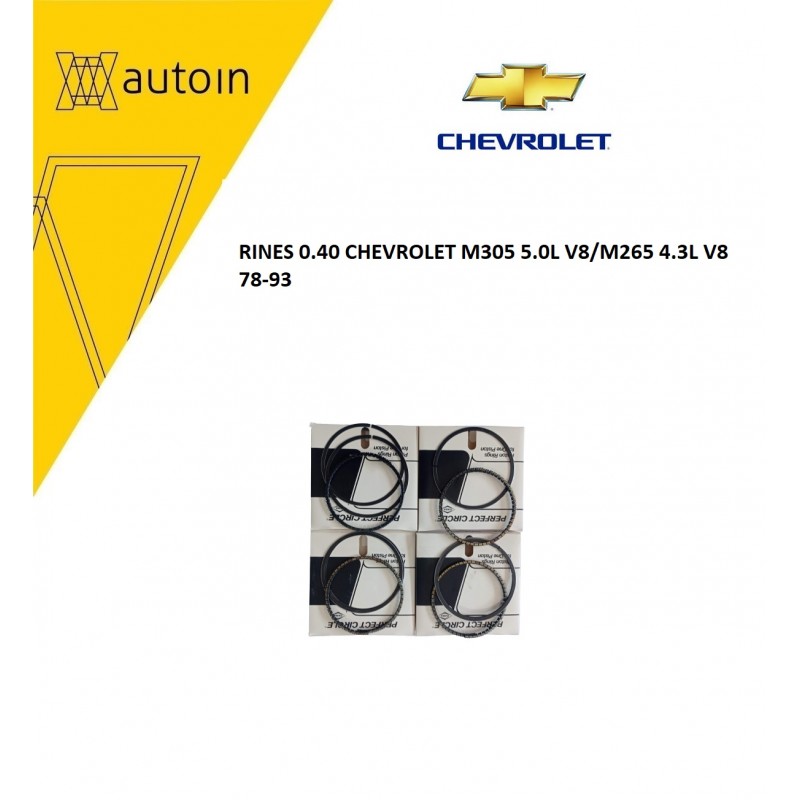 RINES 0.40 CHEVROLET M305 5.0L V8/M265 4.3L V8/ 76-93