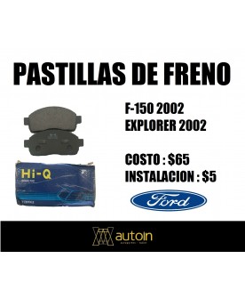 PASTILLAS DE FRENO FORD...